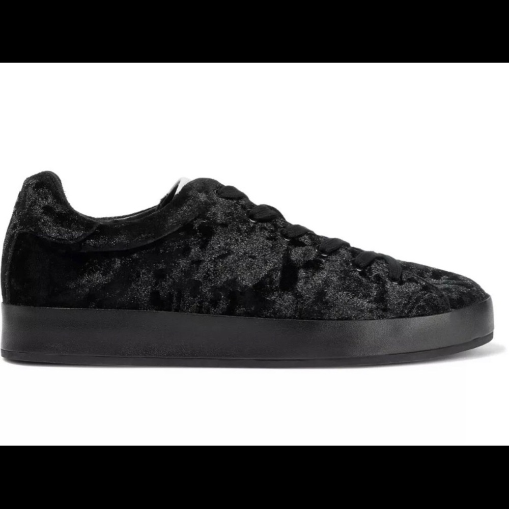 Rag and bone black velvet sneakers